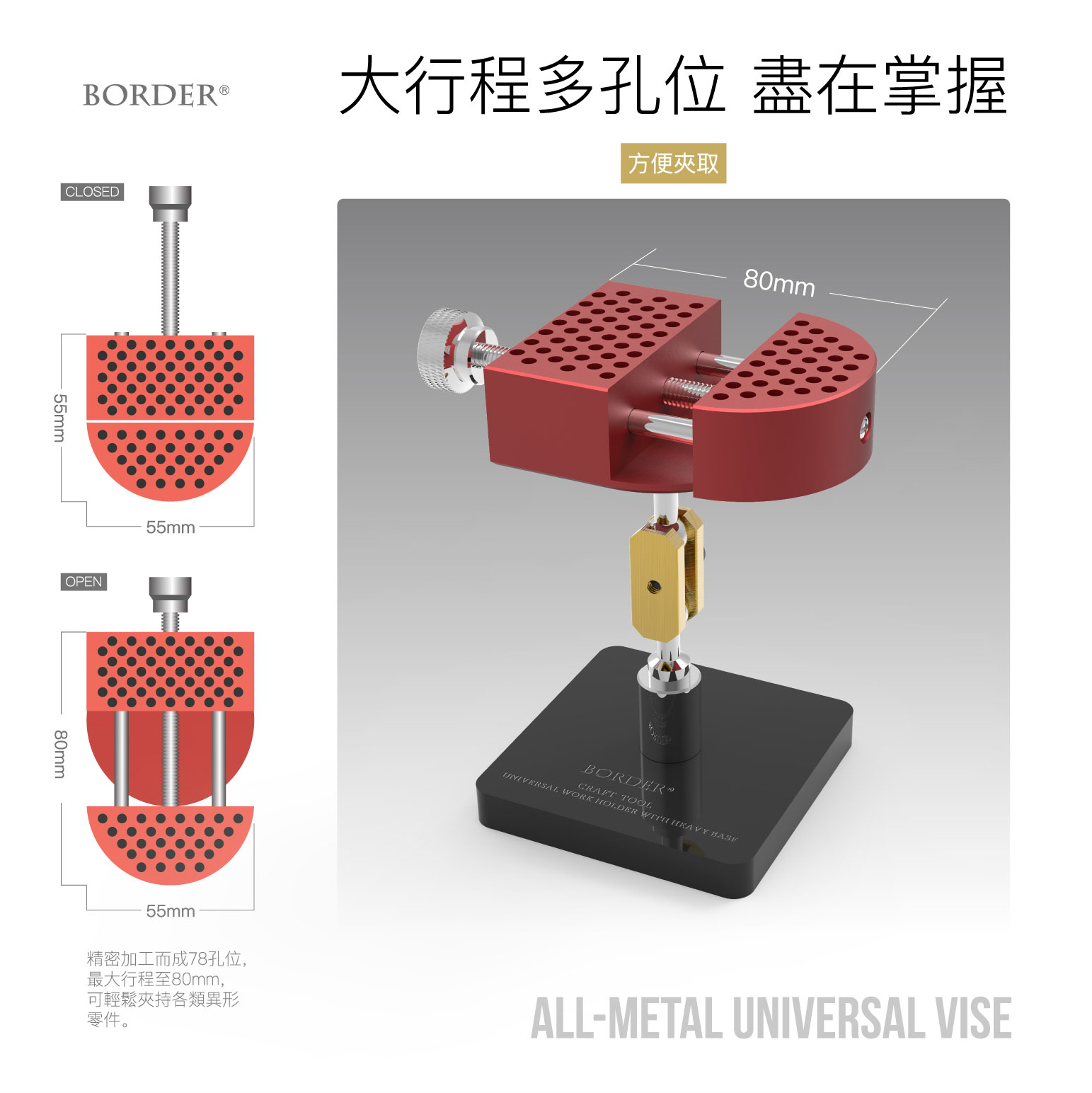 BD0099 模型专用全金属制精密万向台钳 (图1)