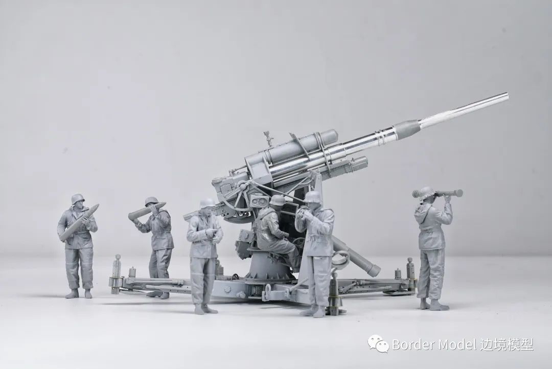 边境 BT-013 88MM高射炮附带6人炮兵组  首发限定版带金属彩印铁盒和金属炮管(图5)
