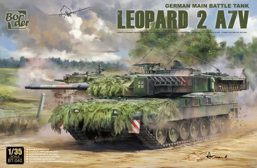 模型作品欣赏：边境BT040 豹2A7V(图1)