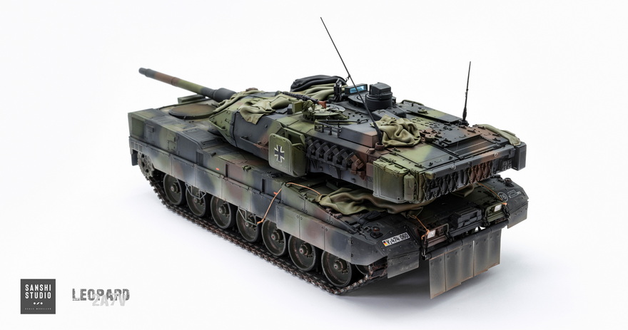 模型作品欣赏：边境BT040 豹2A7V(图5)