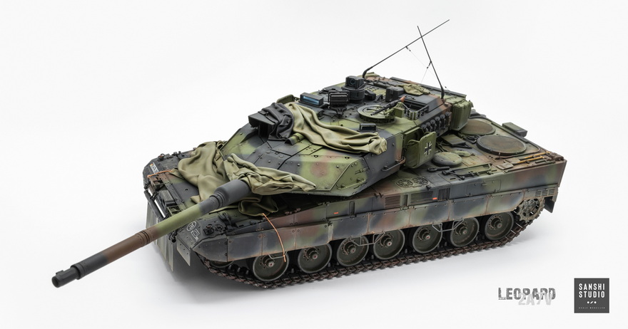 模型作品欣赏：边境BT040 豹2A7V(图6)