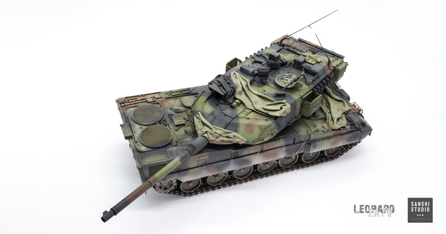 模型作品欣赏：边境BT040 豹2A7V(图4)